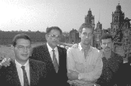 Laurenz Hudler (2. v. rechts) mit Geschftsfreunden in Mexiko-Stadt, 14.15k