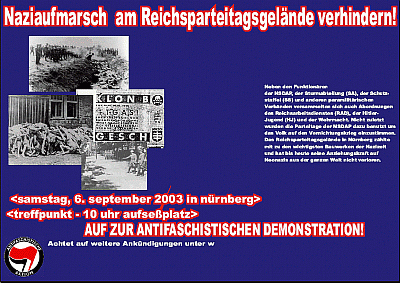 1. Bild von Aufruf des antifa Aktionsb�ndnis zum 6.9.