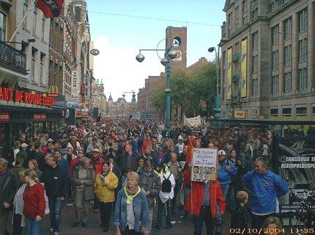 Demo Amsterdam - 2. Oktober 2004