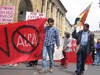 Marcha contra la OMC-ALCA y por la defensa del Gas