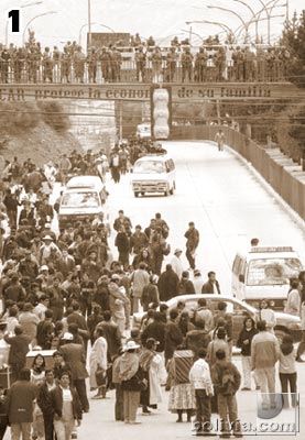 La gente sufrió con la protesta