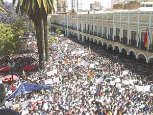 Masiva protesta