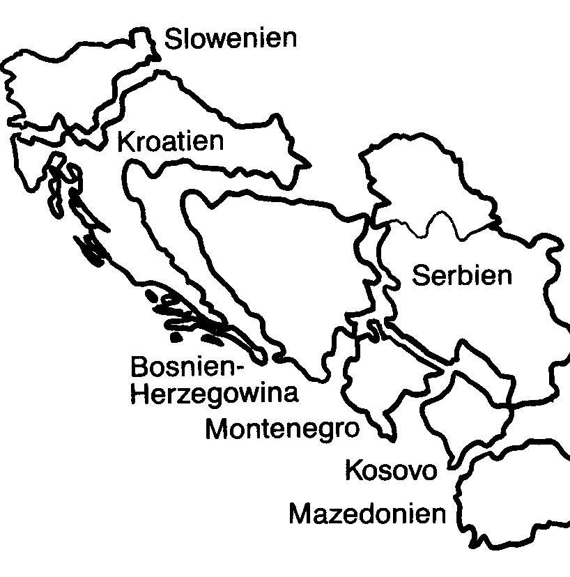 Das zerschlagene Jugoslawien
