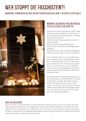 Flyer zum Nachbau der Synagogentür aus Halle in Göttingen