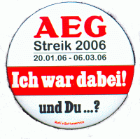 Streik-Button "Ich war dabei"