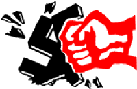 Bild: Faust zerschl&auml;gt Hakenkreuz