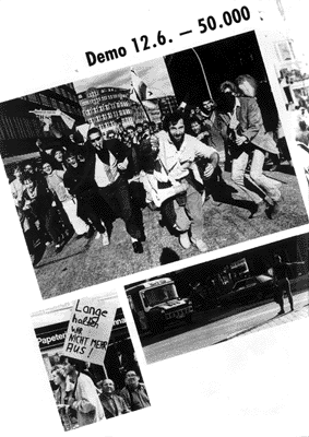 Demo in Hamburg 12.06.1986