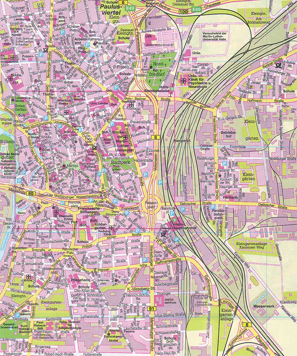 Stadtplan Auszug
