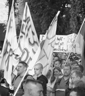 Anti-Moscheedemo in Pankow